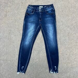 Kancan Signature Kurvy Mid-Rise Ankle Skinny Blue Jeans Size 28 VBK1886A